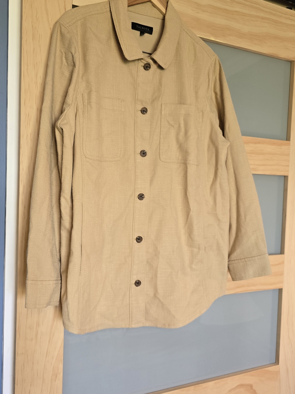 Talbots Women's Tan Button-Up Jacket - Picture 3 of 7